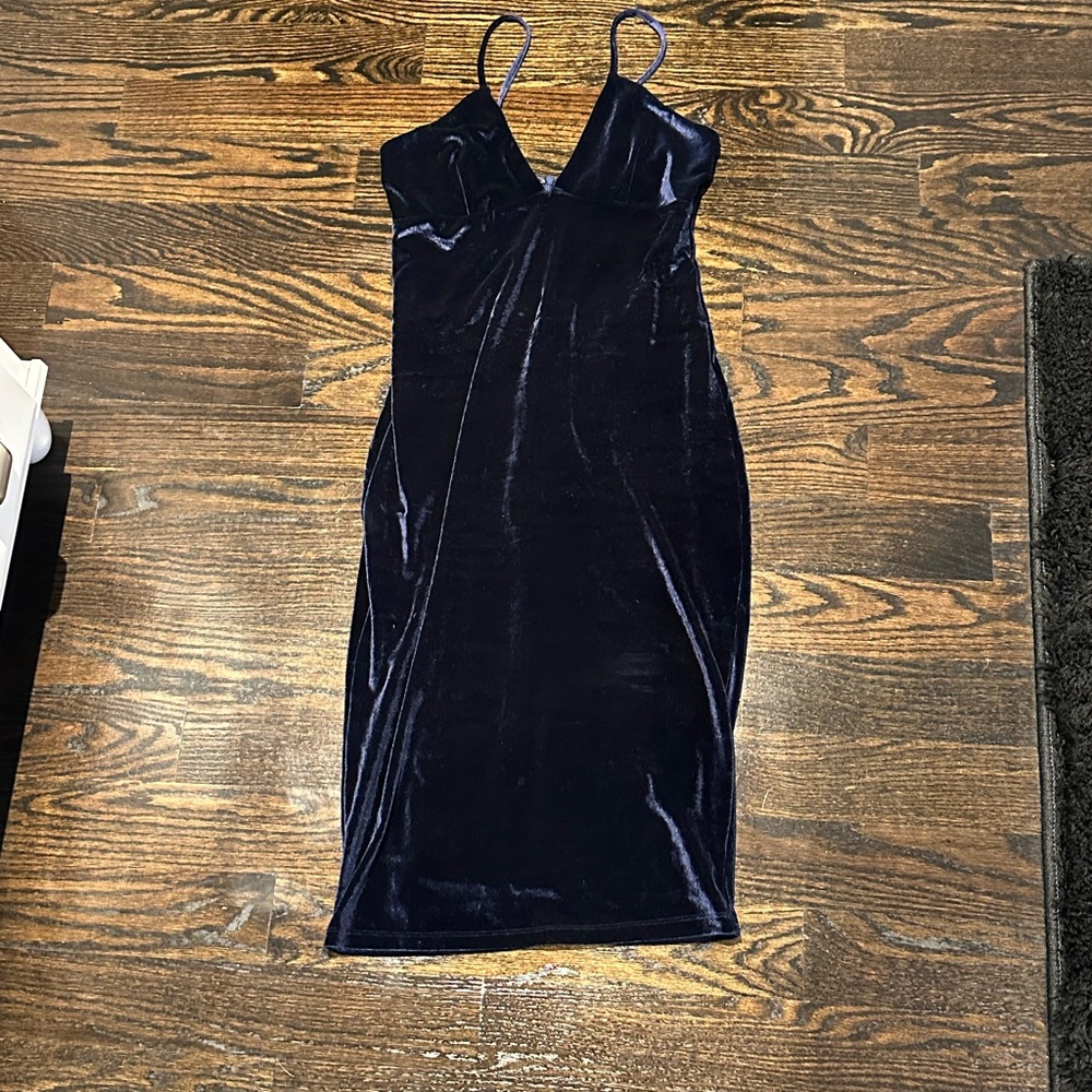 Dance & Marvel Blue Spaghetti Strap Sheath Dress - Picture 2 of 12